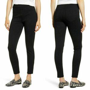 SPANX Black Ponte Skinny Ankle Pants - High Rise